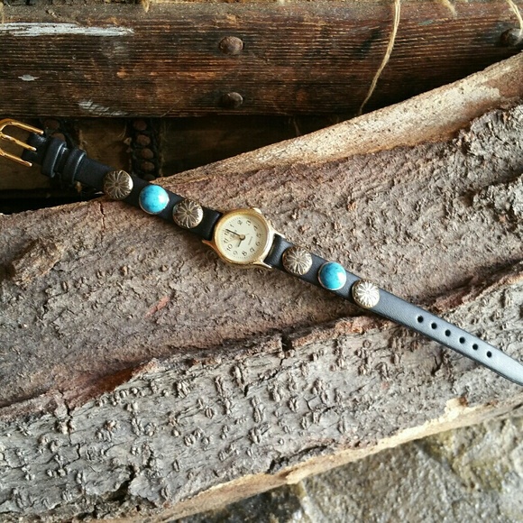 Studded Leather Watch Band - Picture 7 of 8